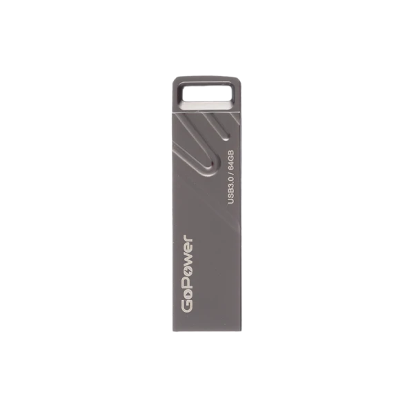 Флеш-накопитель GoPower TITAN 64GB USB3.0 металл черный графит (1/50/1000)