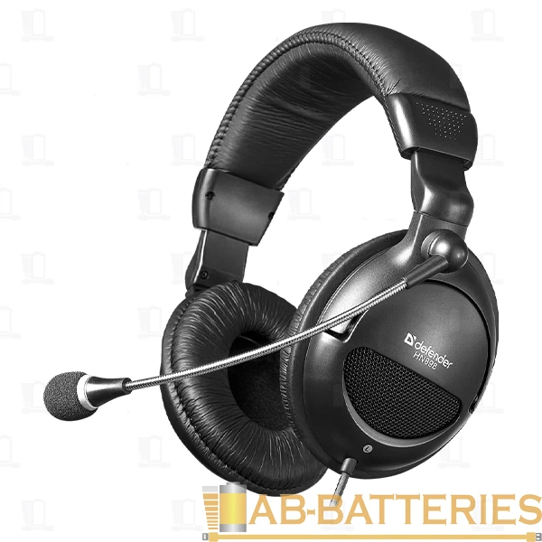 Наушники полноразмерные Defender HN-898 Orpheus с микр. черный (1/24)