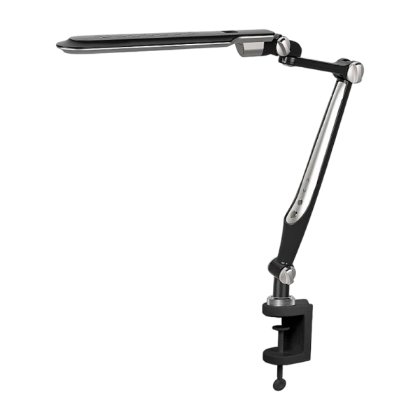 Светильник настольный Camelion KD-830 10W 1LED струбцина сенс. черный