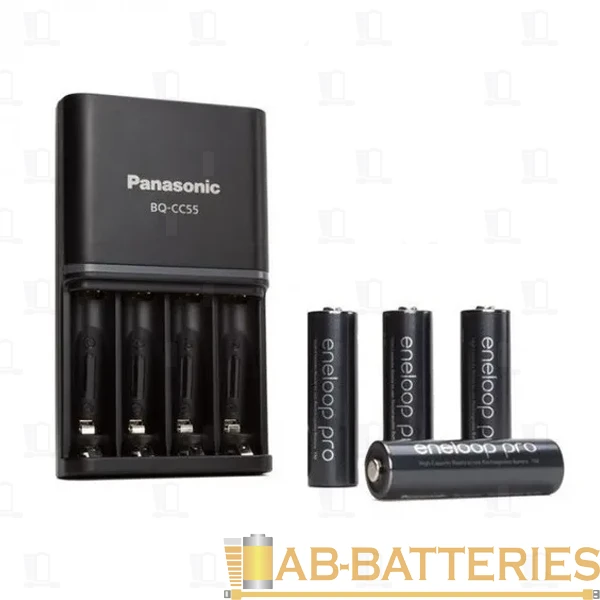 З/У для аккумуляторов Panasonic eneloop Smart-Quick Charger AA/AAA 4 слота +4AA 2500mAh (1/4)