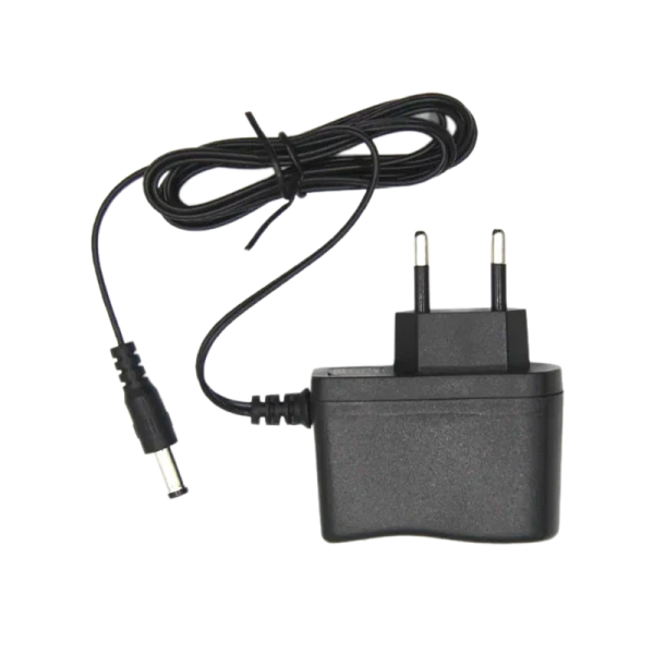 Блок питания GoPower 500mA 9V 5,5x2,1/12мм нестабилизированный отрицательная полярность (1/150)