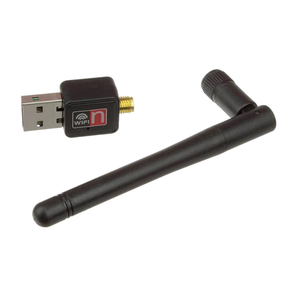Wi-Fi адаптер Без бренда WD-1506B 2.4 ГГц 150Мбит USB 802.11 с антенной черный (1/500)
