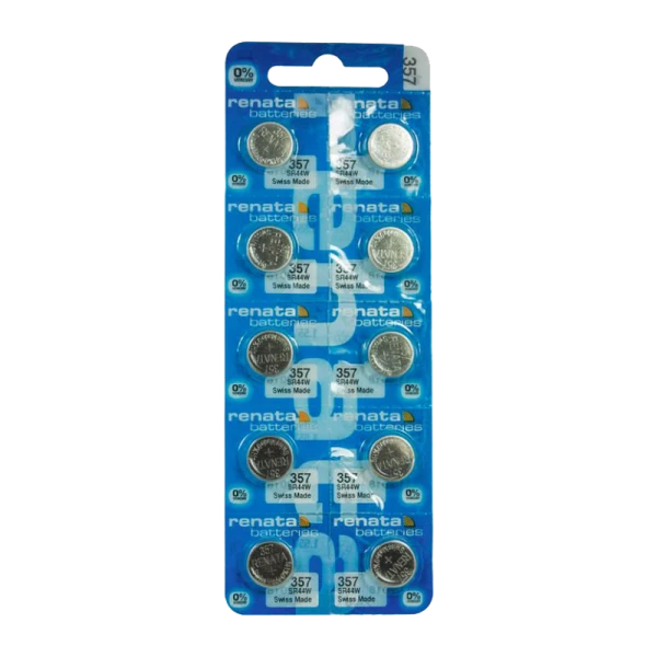 Батарейка Renata 357 (SR44W) BL10 Silver Oxide 1.55V (10/100)