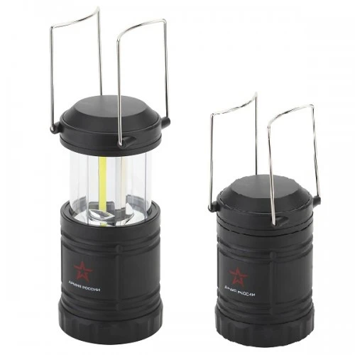 Фонарь туристический ЭРА KB-502 Заря АРМИЯ РОССИИ 1.5W 3COB от батареек черный