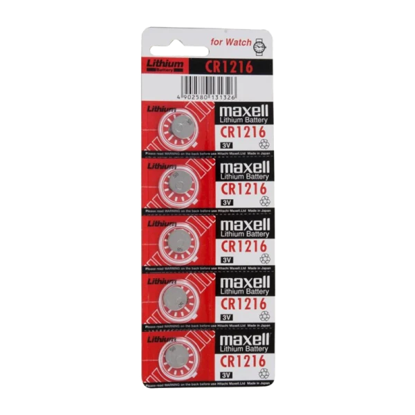 Батарейка Maxell CR1216 BL5 Lithium 3V (5/100/2000)
