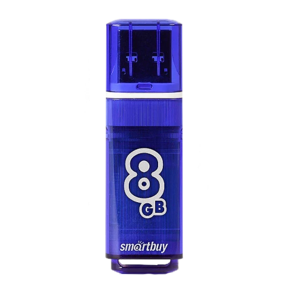 Флеш-накопитель Smartbuy Glossy 8GB USB3.0 пластик синий