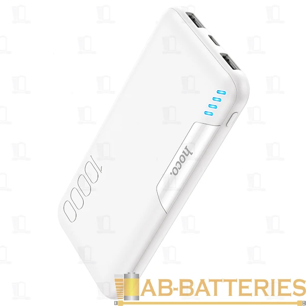Внешний аккумулятор HOCO J82 10000mAh 2.0A 2USB/Type-C белый (1/36)