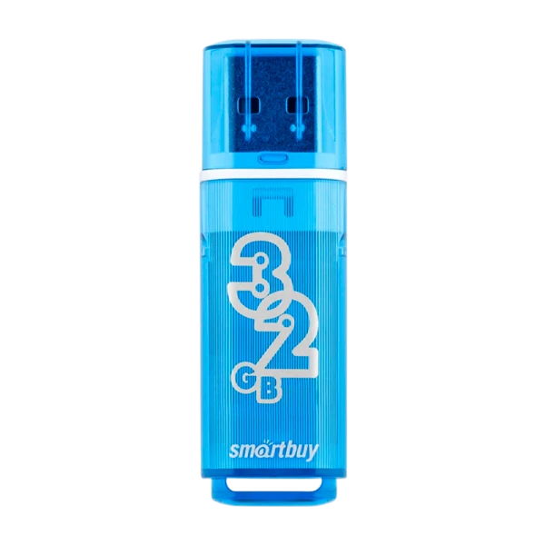 Флеш-накопитель Smartbuy Glossy 32GB USB2.0 пластик синий