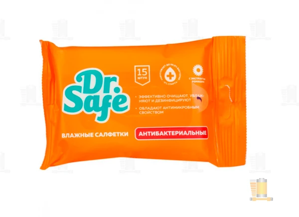 Салфетка Dr.Safe для рук ромашка 30шт.