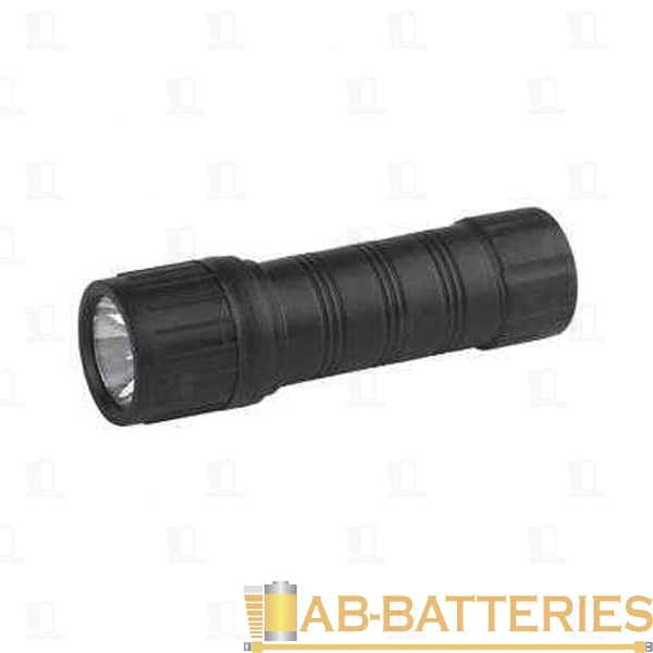 Фонарь универсальный Трофи TB1L 1W 1LED от батареек черный (1/25/300)