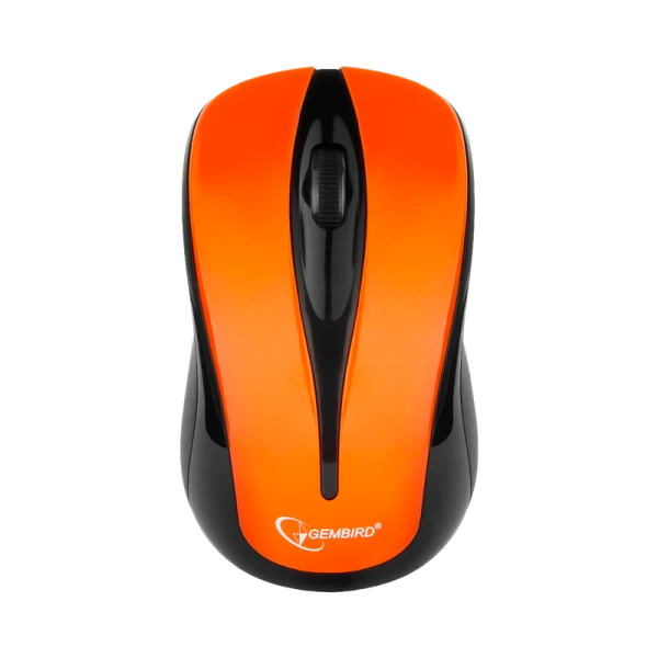 Мышь беспроводная Gembird MUSW-325-O классическая USB черный оранжевый (1/100)