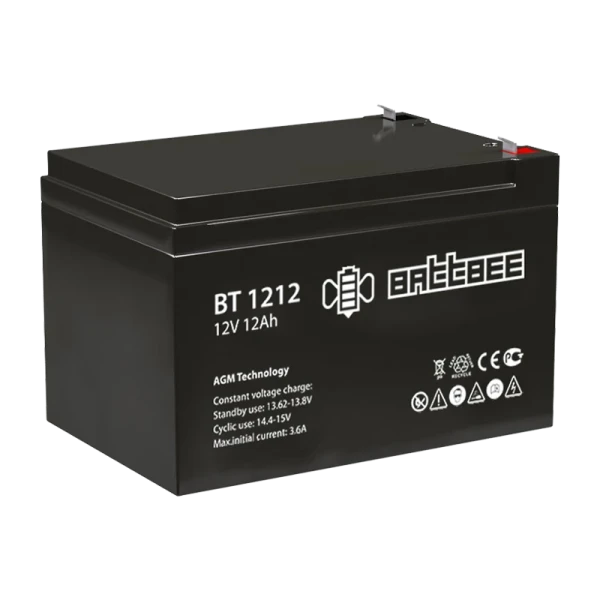 Аккумулятор свинцово-кислотный Battbee BT 12-12 12V 12Ah (1/4)