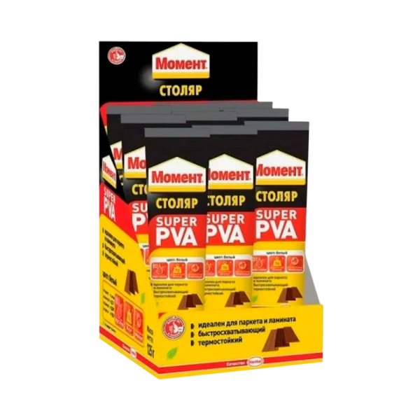 Клей Момент СУПЕР ПВА 125г BOX9 шоу-бокс (9/36/1296)