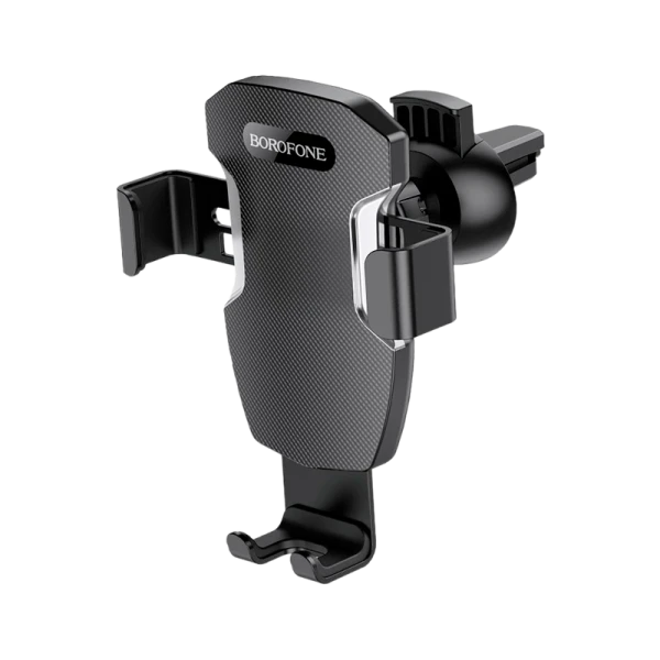 Держатель автомобильный Borofone BH55 в воздуховод черный серебряный (1/99)