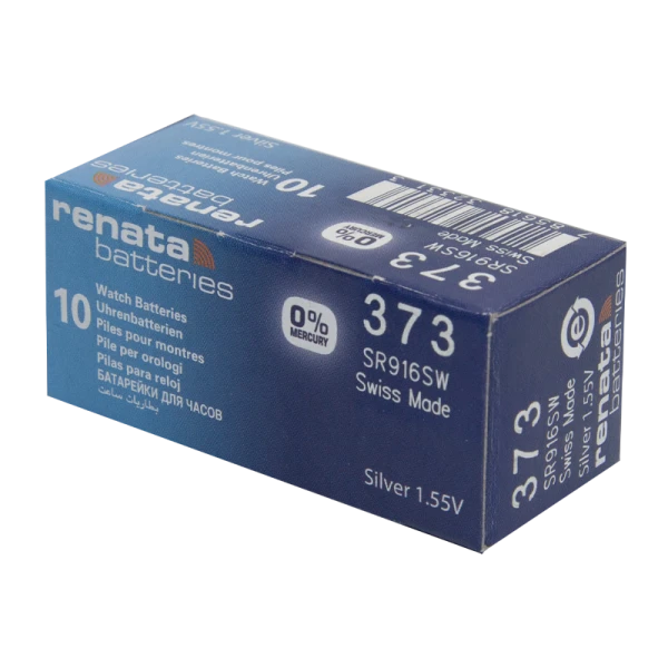 Батарейка Renata 373 (SR916SW) Silver Oxide 1.55V (1/10/100)