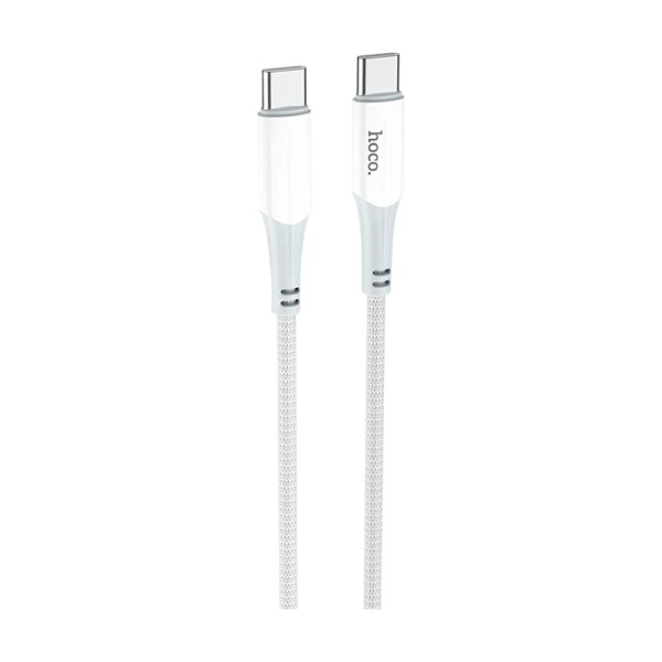 Кабель HOCO X70 Type-C (m)-Type-C (m) 1.0м 3.0A 60W нейлон белый (1/31/310)