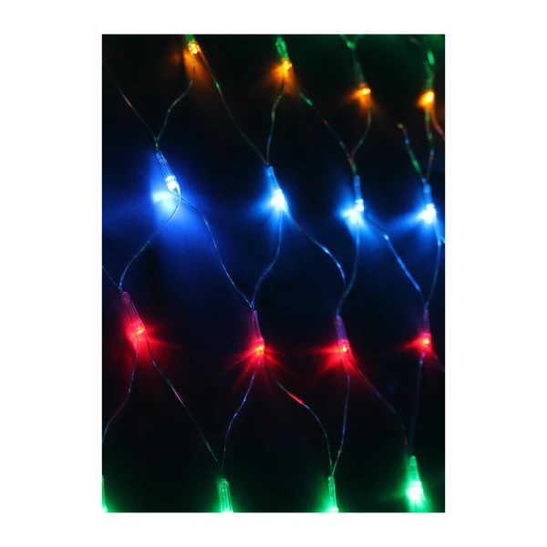 *Гирлянда Космос 240LED 1.8м лампочки сетка 8 режимов с контроллером ассорти (1/40) 