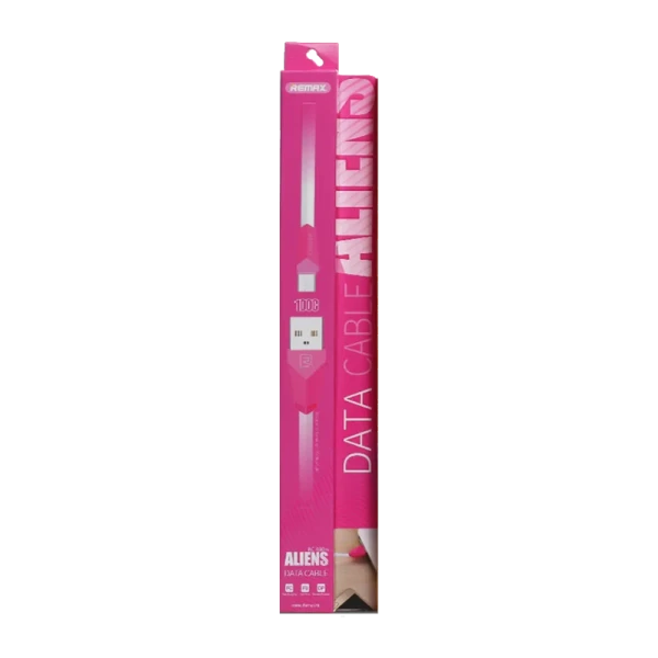 USB кабель REMAX Alien (Micro) RC-030M Розовый (1M, 2A)