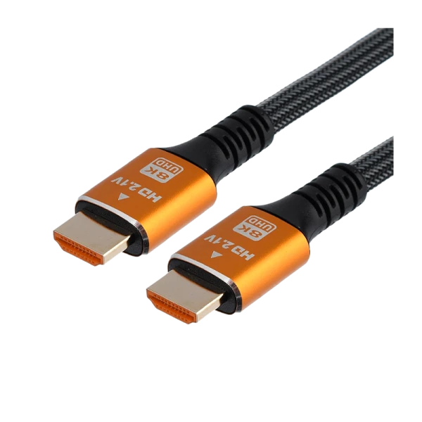 Кабель GoPower Ultra High Speed HDMI (m)-HDMI (m) 2.0м нейлон ver.2.1 8K 60Hz серый Premium Zip-Lock