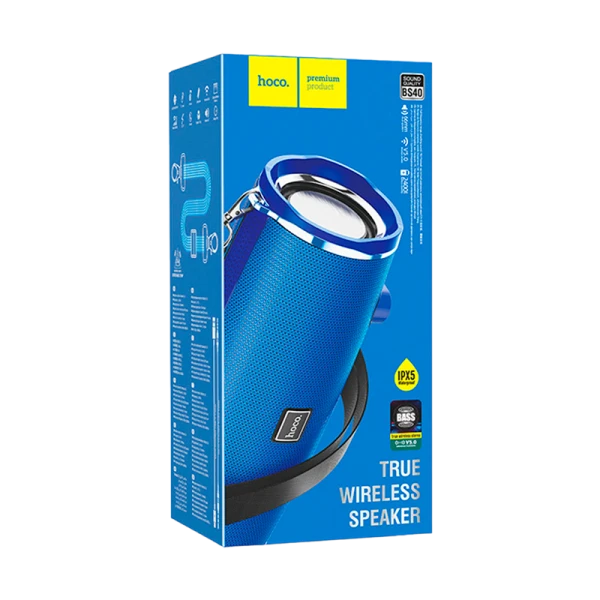 Портативная колонка HOCO BS40 bluetooth 5.0 microSD синий (1/16)