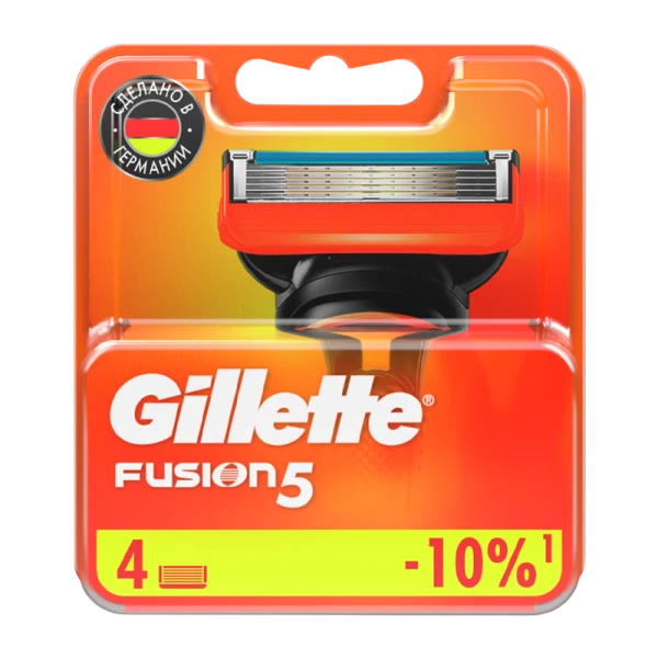 Сменные кассеты Gillette FUSION 5 лезвий 4шт. (цена за 1 шт) (4/40)