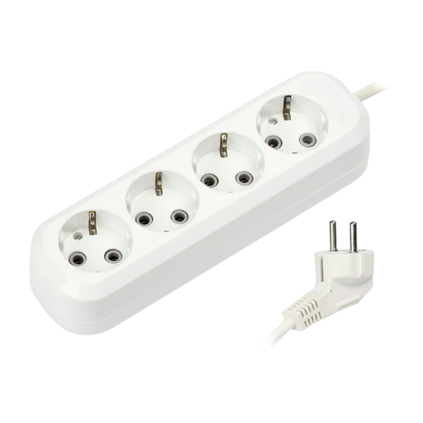 Удлинитель Smartbuy 4р.С/З 16A 5.0м белый (1/40)