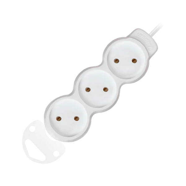 Удлинитель Smartbuy NEW 3р.Б/З 10A 10.0м ПВС 2x1мм² белый (1/30)