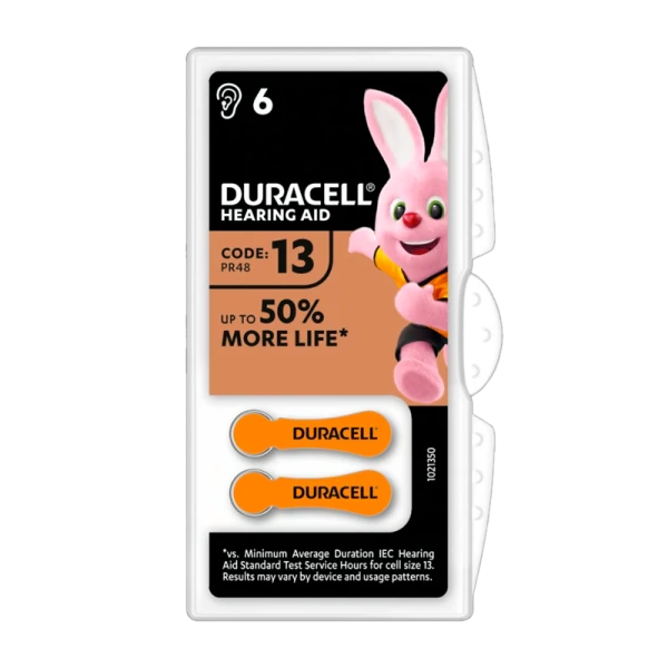 Батарейка Duracell ACTIVAIR ZA13 BL6 Zinc Air 1.45V (6/60/600)