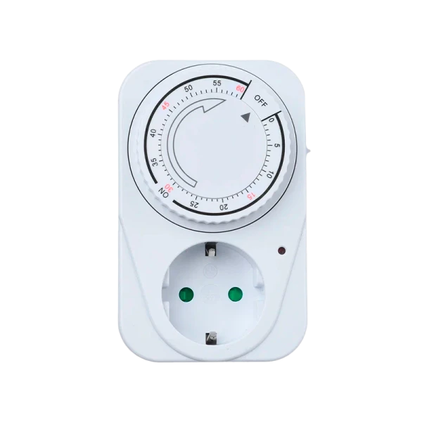 Таймер механический GoPower Timix 08 16A 3600W 1ч/1мин (1/12/48)