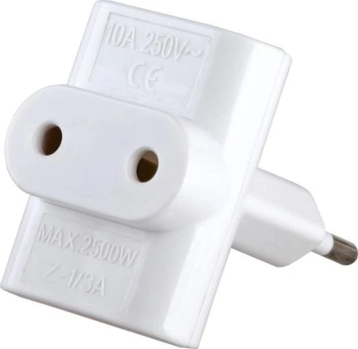 Разветвитель Volsten Z-1/3A 3р.Б/З 6A белый (1/2/200)