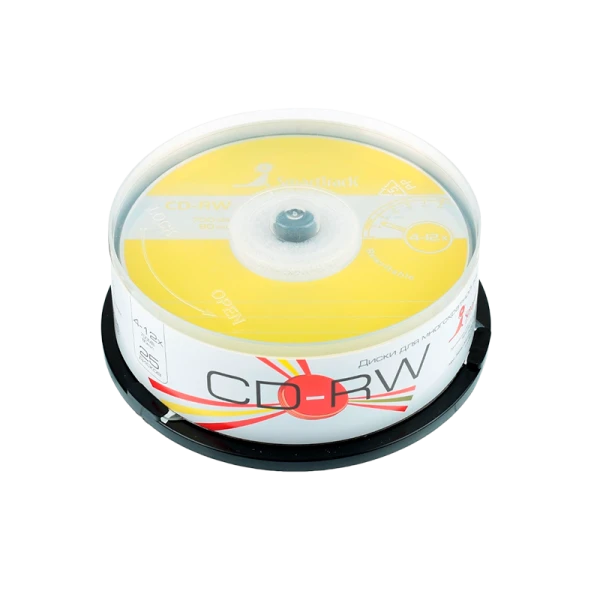 Диск CD-RW SmartTrack CB-25 700MB 4-12x 25шт. cake box (25/250)
