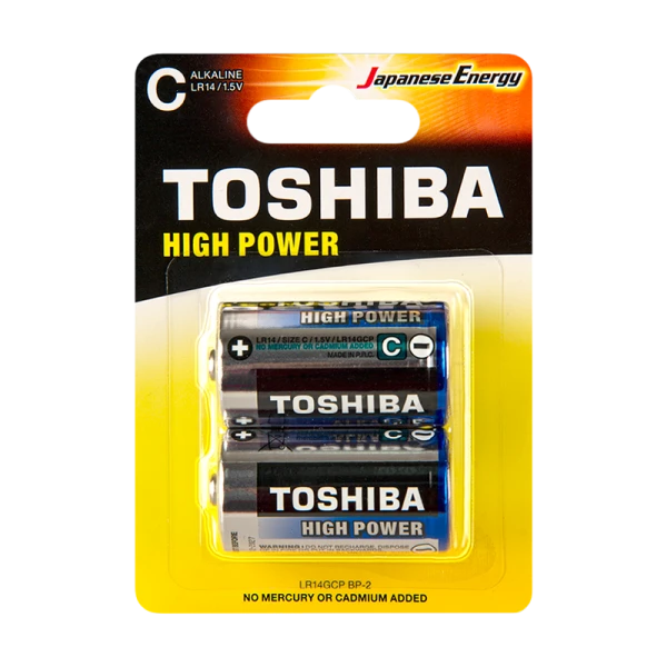 Батарейка Toshiba LR14 C BL2 Alkaline 1.5V (2/20/120)