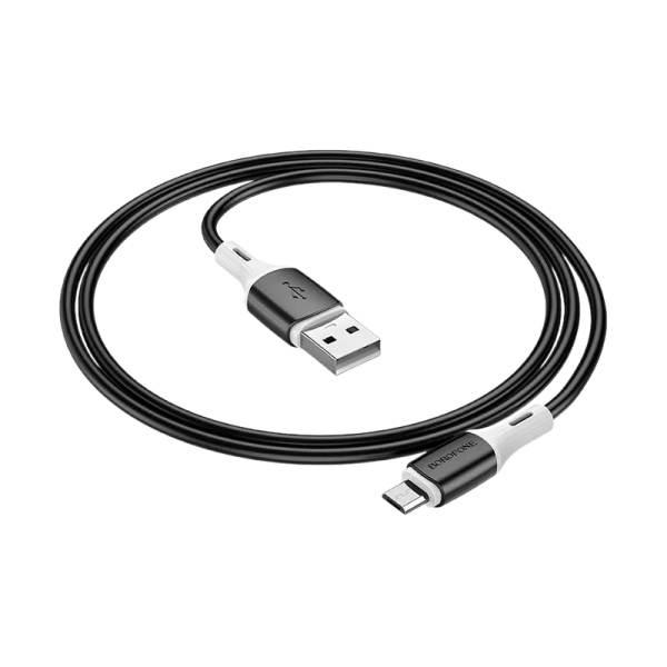 Кабель Borofone BX79 USB (m)-Type-C (m) 1.0м 2.4A силикон черный (1/360)