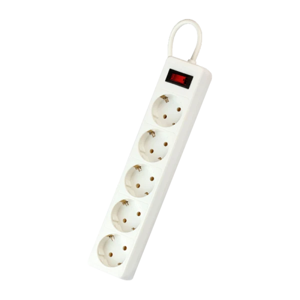 Сетевой фильтр Smartbuy SBSP 5р.С/З 10A 1.8м белый (1/45)