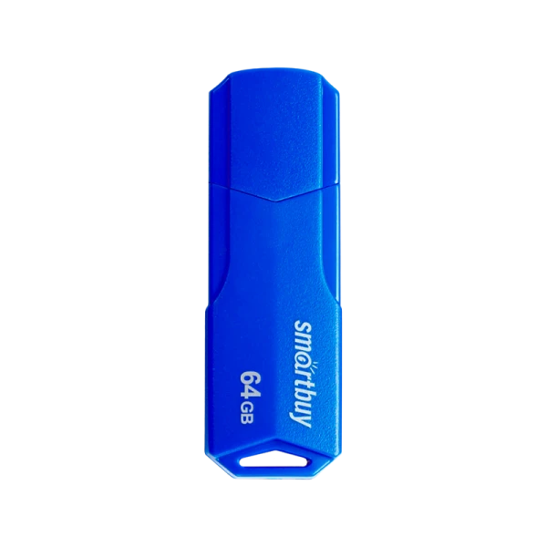Флеш-накопитель Smartbuy Clue 64GB USB2.0 пластик синий