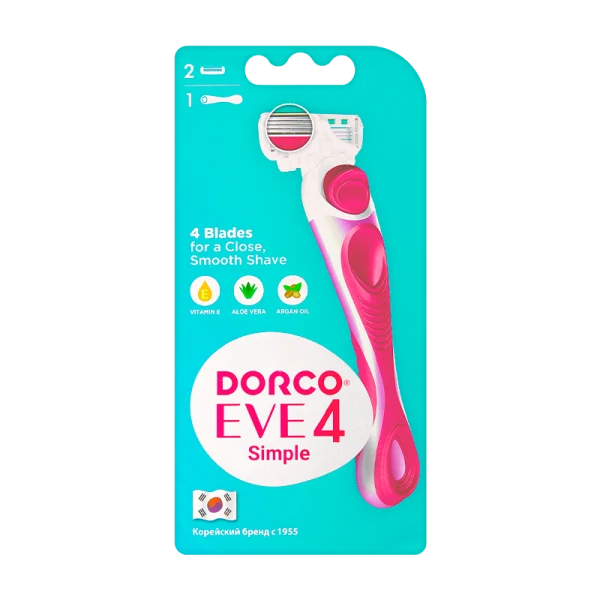 Бритва DORCO EVE 4 Simple FRA2002 4 лезвия 2 кассеты (1/6)