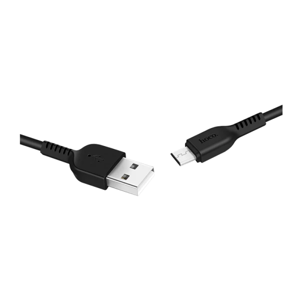 Кабель HOCO X20 USB (m)-microUSB (m) 1.0м 2.4A ПВХ черный (1/30/300)