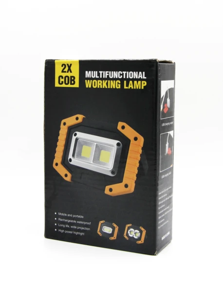 Фонарь прожектор Без бренда 839 COB от батареек черный