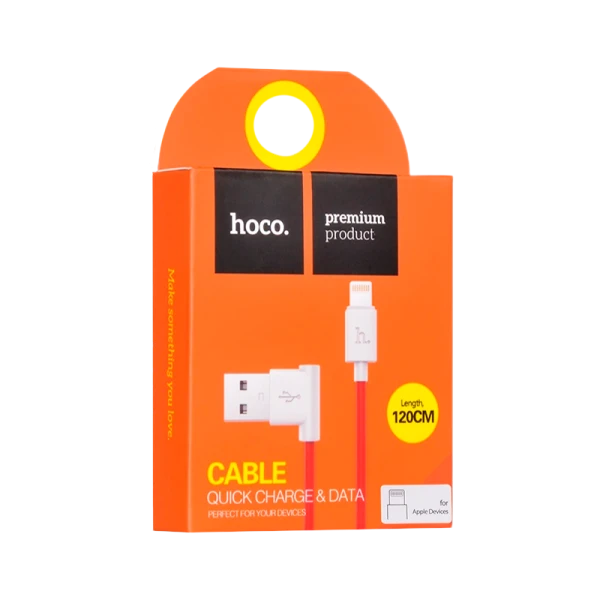 Кабель HOCO UPL11 USB (m)-Lightning (m) 1.2м 2.0A силикон красный (1/50/500)