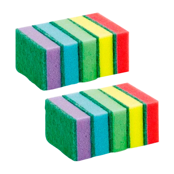 Губка Lemon Moon для посуды 87х58х27 поролон 10 шт (1/40)