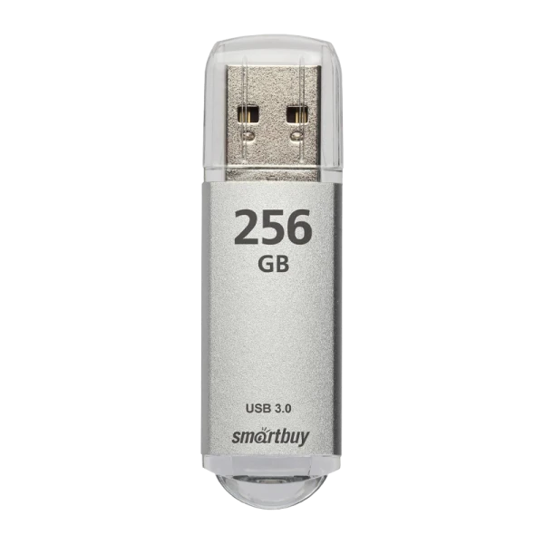 Флеш-накопитель Smartbuy V-Cut 256GB USB3.0 пластик серебряный