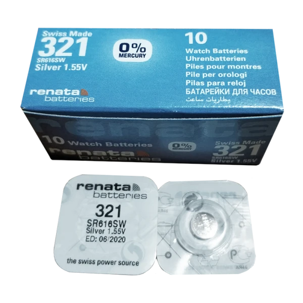 Батарейка Renata 321 (SR616SW) Silver Oxide 1.55V (1/10/100)