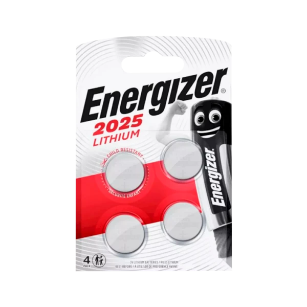 Батарейка Energizer CR2025 BL4 Lithium 3V (4/40/560)
