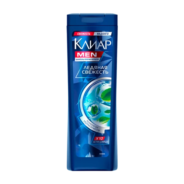 Шампунь Clear мужской Ледяная свежесть с ментолом&nbsp;&nbsp; 400мл (1/3/12)