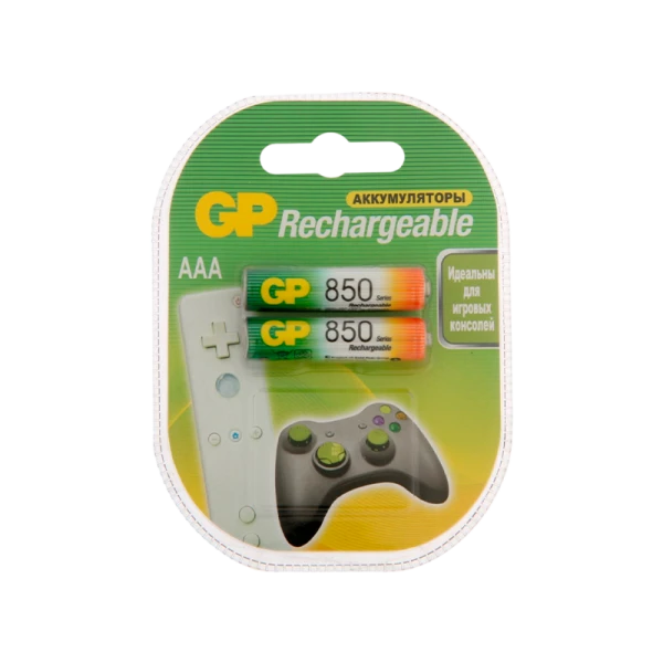 Аккумулятор бытовой GP HR03 AAA BL2 NI-MH 850mAh в пластиковой упаковке (2/20/200) R