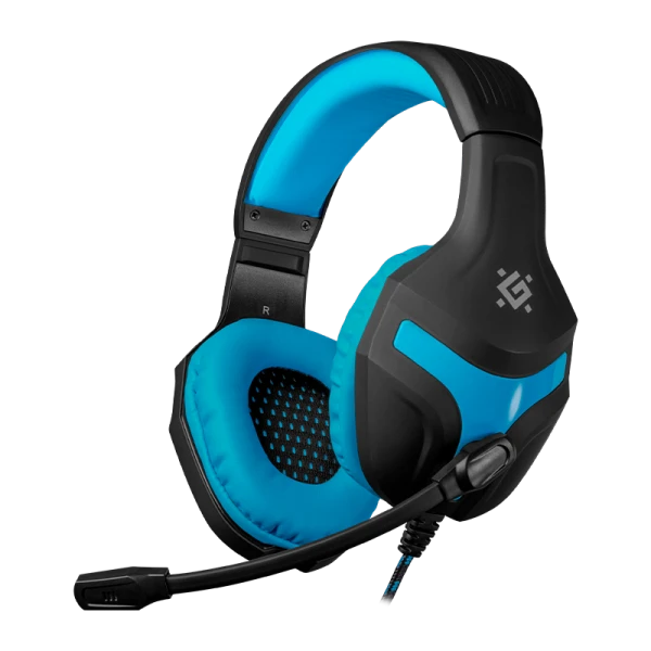 Наушники полноразмерные Defender Scrapper 500 с микр. игровые черный синий (1/16)