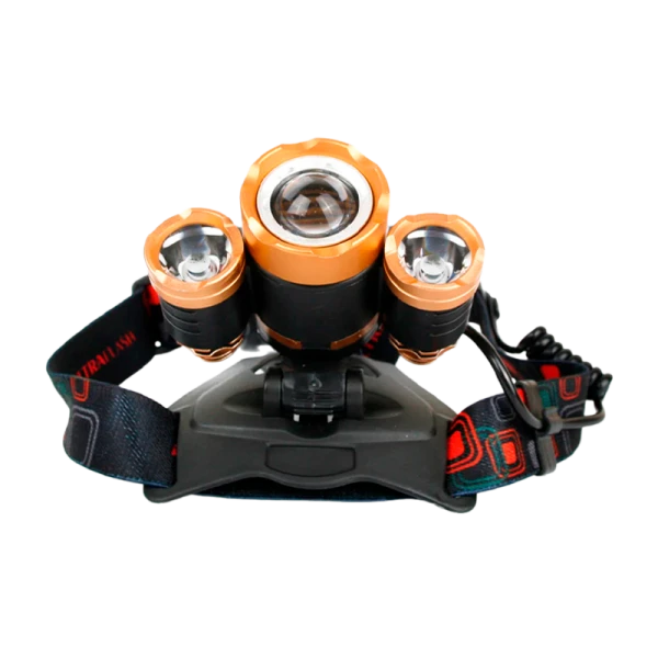 Фонарь налобный Ultraflash E1333 4W 2LED от аккумулятора IP20 4 режима черный (1/50)