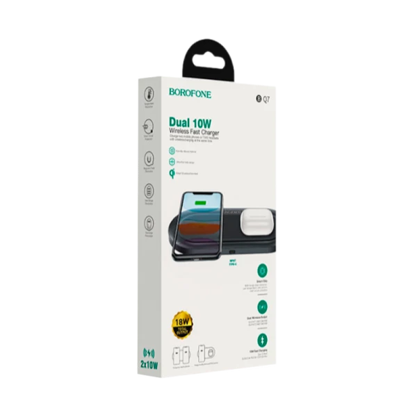 Беспроводное З/У Borofone BQ7 2.0A 10W черный (1/11/66)