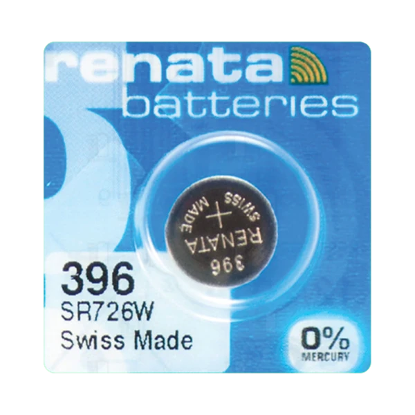 *Батарейка Renata 396 (SR726W) Silver Oxide 1.55V (10/100) 
