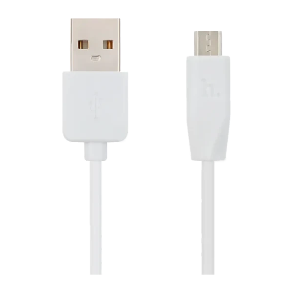 Кабель HOCO X1 USB (m)-microUSB (m) 1.0м 2.4A ПВХ белый (1/30/300)